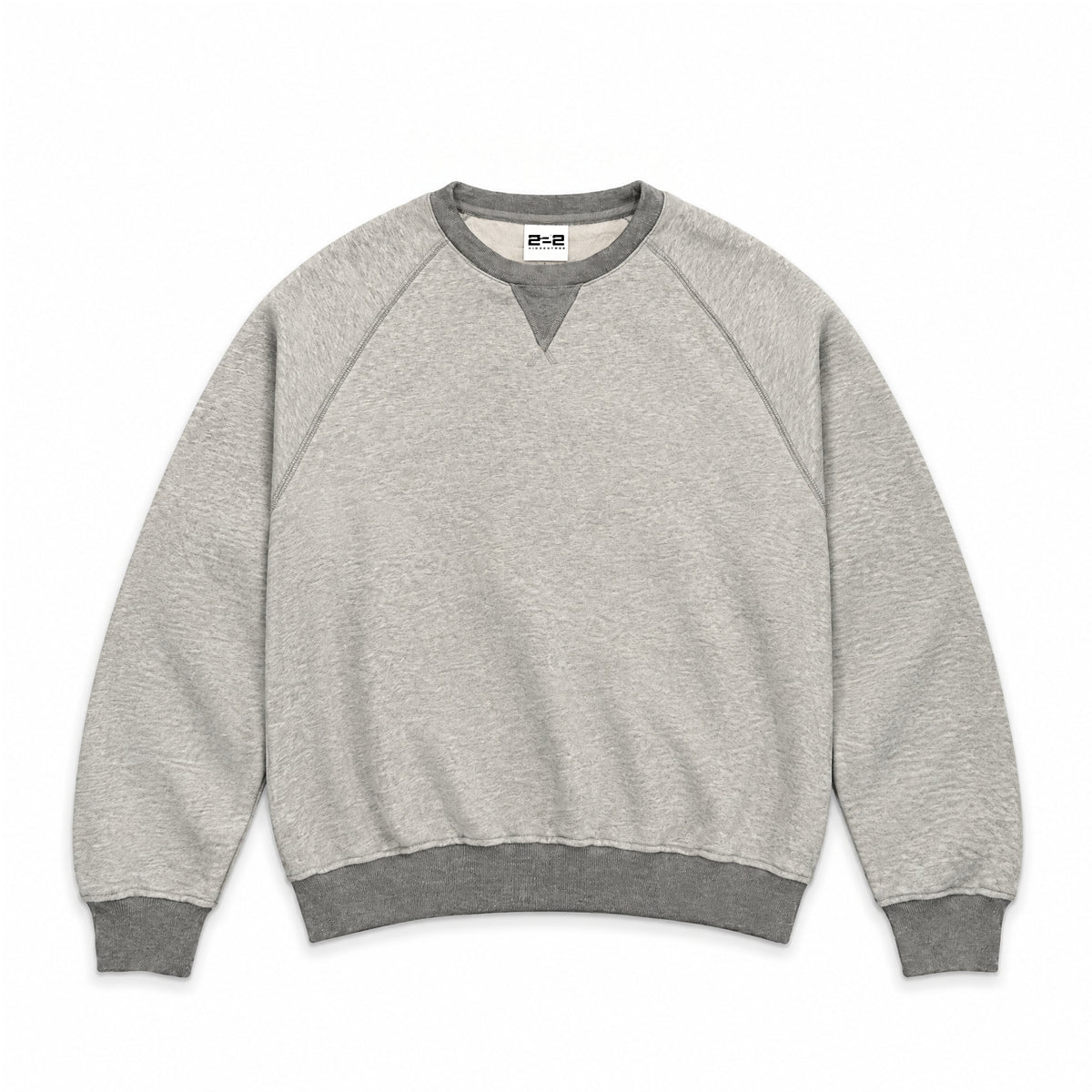 Grey Two-Tone Crewneck